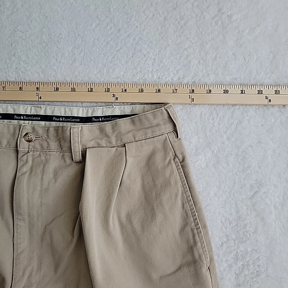 Vtg Ralph Lauren Polo‎ Chino Shorts Mens Size 36 Beige